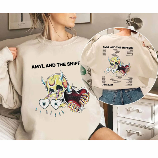 Amyl & The Sniffers US 2024 Tour Shirt, Amyl and The Sniffers Band Fan Shirt, Amyl and The Sniffers 2024 Concert Shirt