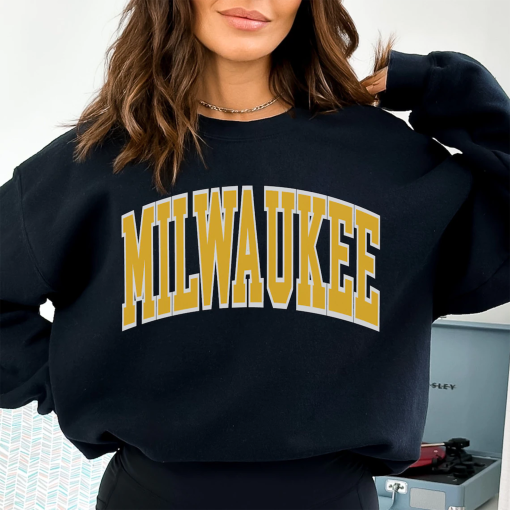 Milwaukee Baseball Sweatshirt Brewers Shirt Milwaukee Baseball Crewneck Retro Vintage Milwaukee Hometown Pride Brewers gift baseball outfit