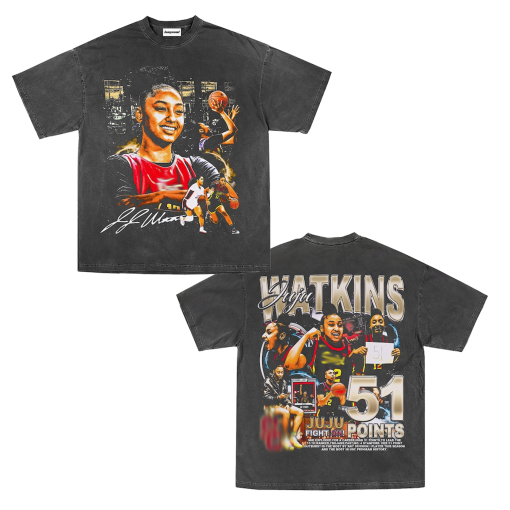 JuJu Watkins USC Basketball Trojans March Madness Streetwear T-Shirt (Double Sided)