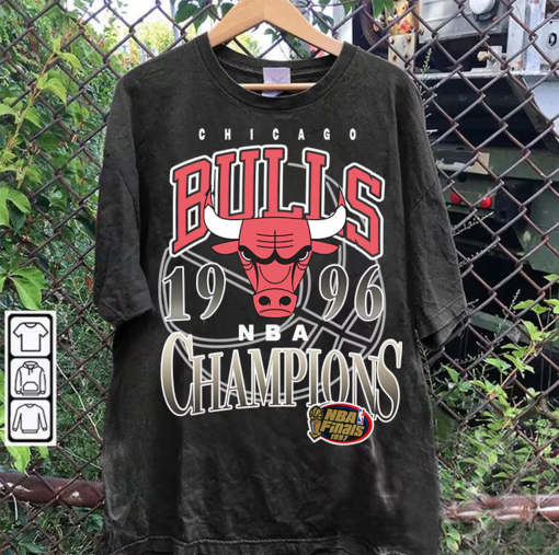 Vintage 90s Graphic Style Chicago Bulls T-Shirt – Bulls NBA Champions Vintage Tee – Retro Basketball Tee For Man and Woman Unisex T-Shirt