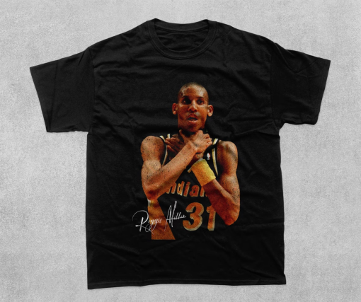 Reggie Miller Vintage 90s T-Shirt, Gift for Woman and Man Unisex T-Shirt, Graphic Streetwear T-Shirt