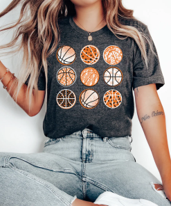 Basketball Shirt Basketballs Tee Game Day Shirt…