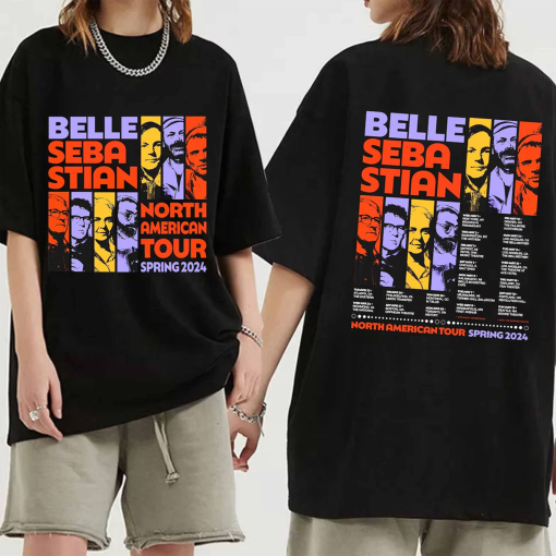 Belle and Sebastian 2024 Tour Shirt, Belle and Sebastian Band Fan Shirt, Belle and Sebastian 2024 North American Tour Shirt