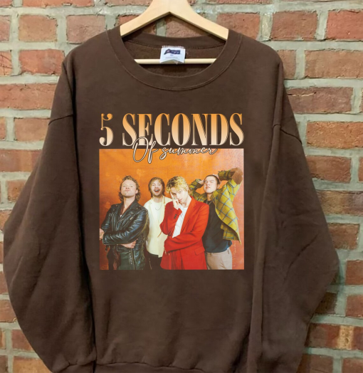 Classic 5 SOS Merch Unisex Tshirt, 5 Seconds Of Summer Music Shirt, The Show 2024 Bootleg, 5SOS Music Tour 2024 Gift Y2K Merch,Gift for Fans