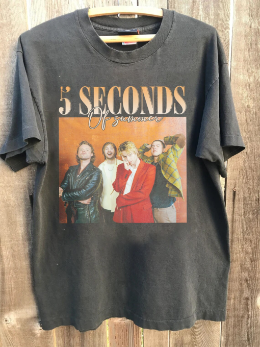 Classic 5 SOS Merch Unisex Tshirt, 5 Seconds Of Summer Music Shirt, The Show 2024 Bootleg, 5SOS Music Tour 2024 Gift Y2K Merch,Gift for Fans