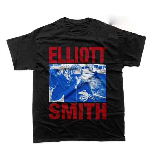 Elliott Smith Unisex T-Shirt – Indie Music Graphic Tee – Roman Candle Album Shirt – Printed Music Poster Merch For Gift