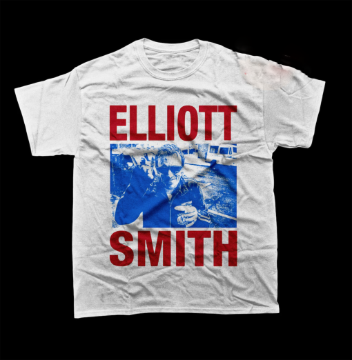 Elliott Smith Unisex T-Shirt – Indie Music Graphic Tee – Roman Candle Album Shirt – Printed Music Poster Merch For Gift