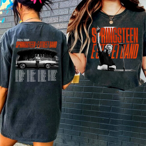 Vintage Bruc.e Sprin.gsteen And E Street 2024 Tour Shirt, Bru.ce Spri.ngsteen Fan Gift, Rock Tour Shirt