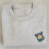 Snorlax Sweatshirt – Snorlax Inspired Embroidered Tshirt – Cute Pokemon Gift – Pokemon Adult Gift