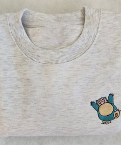 Embroidered Sweatshirt | T-Shirt | Snorlax –…