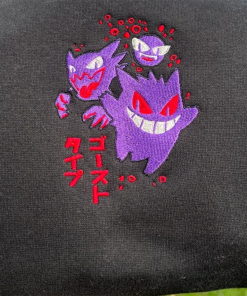 Gengar Sweatshirt – Pokemon Adult Gift –…