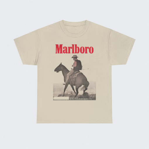 Vintage Marlboro Cowboy Wild West Shirt, Country Music Shirt, Marlboro Shirt, Graphic Printed Unisex Cotton Shirt, Cowboy Rodeo Tshirt