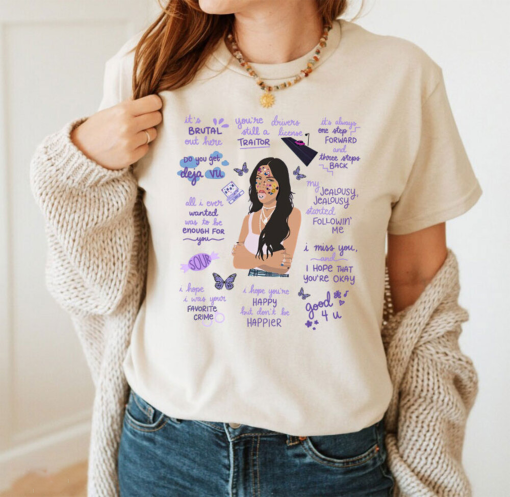 Olivia Rodrigo Sour Album Shirt, Olivia Rodrigo Shirt