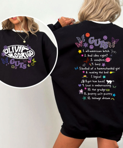 Guts Album Tracklist Olivia Rodrigo T Shirt,…