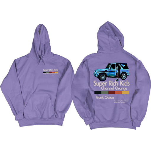 Frank Ocean SUPER RICH Hoodie | blond album | blonded | music gift | cool gift ideas | Trends Exclusive | y2k | soft hoodie | car hoodie