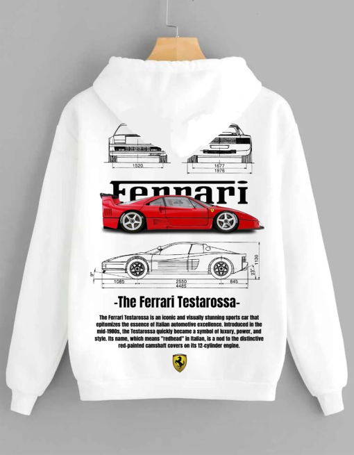 Limited Ferrari F40 T-Shirt – Retro Style Ferrari Tee- Vintage Ferrari F40 Shirt – Ferrari Hoodie – Ferrari Fan Shirt