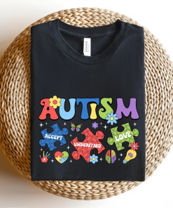 Colorful Autism Puzzle Shirt, Autism Shirt, Autism…