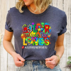 Colorful Puzzle Piece Autism Awareness Shirt, Watercolor Autism Puzzle Heart Piece Shirt, Think Outside the Box Shirt, Challenged Kids Tee