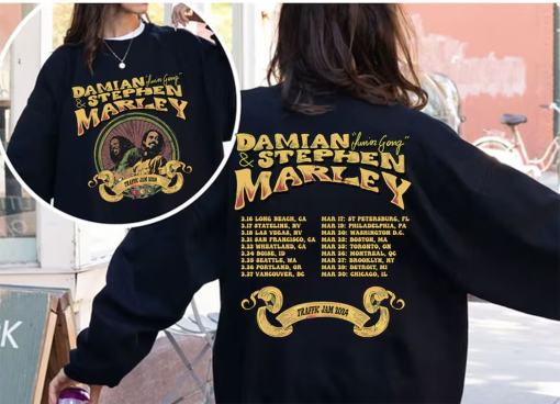 Damian + Stephen Marley Traffic Jam Tour 2024 Shirt, Damian Fan Shirt, Stephen Marley 2024 Concert Shirt, Traffic Jam 2024 Concert Shirt