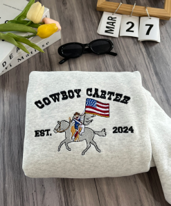 Cowboy Carter Album By Beyonce Embroidered Sweatshirt