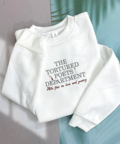 The Tortured Poets Department Embroidered Sweatshirt, TTPD…