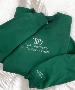 The Tortured Poets Department Embroidered Sweatshirt, TTPD…