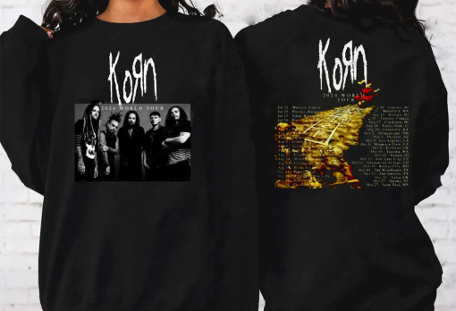 KORN World Tour 2024 with Dates Unisex Shirt