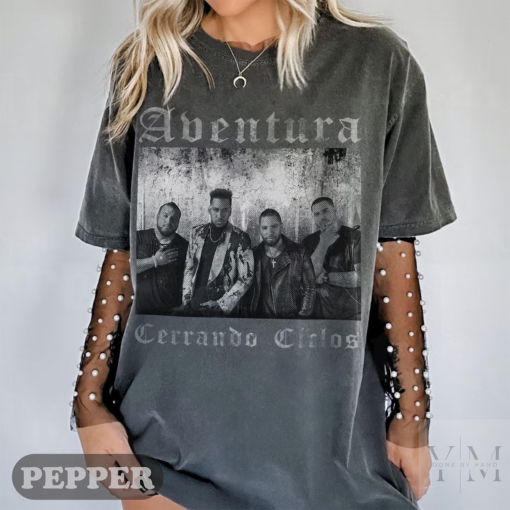 2024 Aventura Tour Concert, Bachata, Cerrando Ciclos, Graphic T-Shirt Merch Unisex Garment-Dyed T-shirt