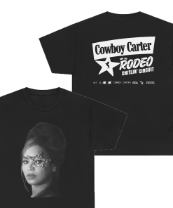 Beyonce Cowboy Carter Portrait Tee: Black and…