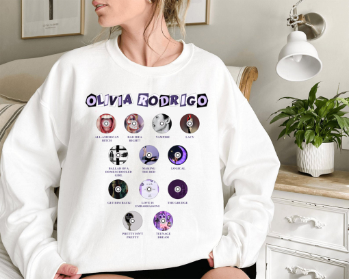 Olivia Discography Shirt, Olivia Guts Albums Collection shirt