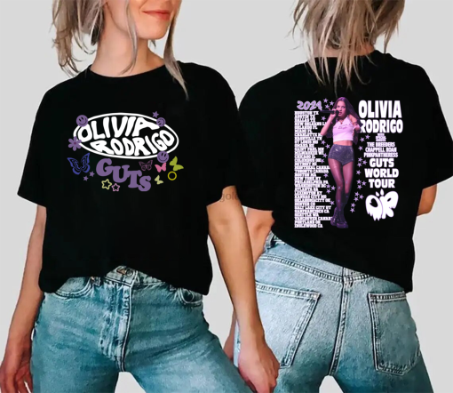 Olivia Rodrigo Guts World Tour Hoodie, Rodrigo Tour Shirt, Rodrigo World Tour Concert Shirt, Olivia Fan Gift, Guts Olivia 2024 World Tour