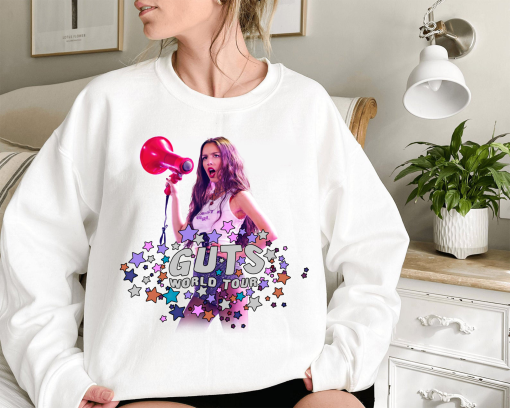 Olivia Rodrigo Guts World Tour Hoodie, Rodrigo Tour Shirt, Rodrigo World Tour Concert Shirt, Olivia Fan Gift, Guts Olivia 2024 World Tour