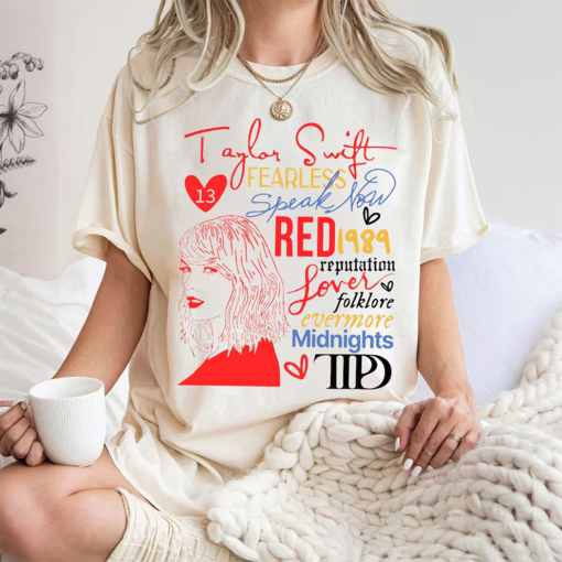 Taylor Albums The Eras Tour Shirt, Cute Swiftie Shirt, Taylor Swiftie Merch, Taylor Shirt, Music Lover Shirt, Swiftie Shirt Gift