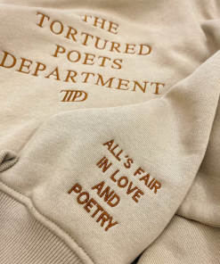 Tortured Poets Bureau Embroidered Shirt, TS New…