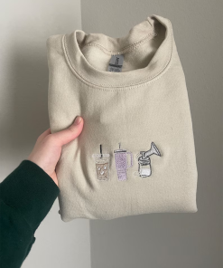 Pumping Mama Trio, Breastfeeding Nursing Embroidered Crewneck