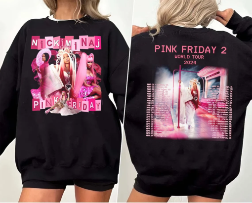 Limited Nicki Minaj Pink Friday 2 Tour Vintage Shirt,Retro Nicki Minaj World Shirt,Pink Friday 2 Sweatshirt,Gag City Shirt,Gift For Fans