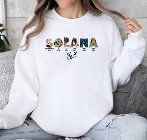 SOLANA shirt, SZA Shirt, SZA albums shirt, SZA Lana Album Shirt, SZA SOS album Graphic Sweatshirts Unisex Shirt, Sza Merch, Gift For Fans