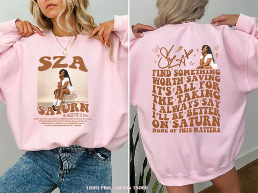 SZA Saturn New Song Sweatshirt, SZA Music Concert Merch Shirt, Gift For SZA fan, SZA Lana Album Sweatshirt