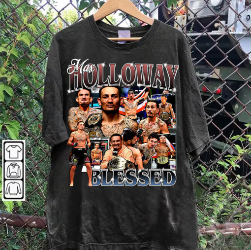 Vintage 90s Graphic Style Max Holloway T-Shirt – Max Holloway Sweatshirt – Retro Mixed Martial Artist Tee For Man and Woman Unisex T-Shirt