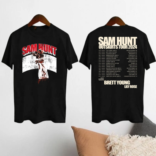 Vintage Sam Hunt 2024 Outskirts Tour T-Shirt, Sam Hunt Concert Merch, Sam Hunt Graphic Shirt, Country Music Shirt, Sam Hunt Fan Gift Shirt