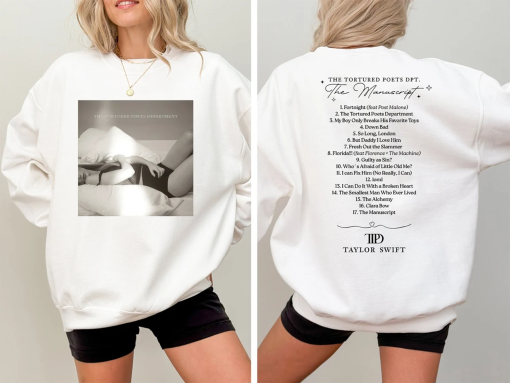 The Tortured Poets Department Member Crewneck, New Album Era Shirt, TTPD Crewneck 2 Side