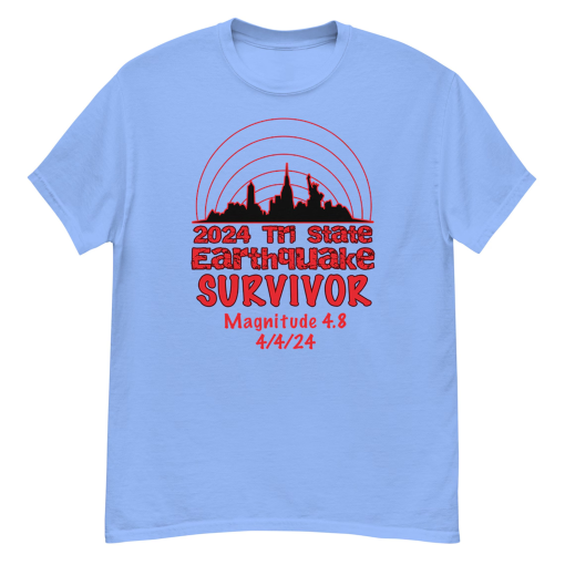 I Survived the New York City Earthquake NYC Survivor – Quake Tri State 2024 – Funny Unisex T-shirt – His and Hers Gift, New Jersey NJ NY