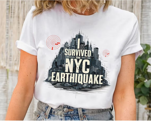 I Survived The Nyc Earthquake, Earthquake April 5th, Nyc Earthquake Graphic T-shirt Bella Gildan Comfort Color Hoodie Tee