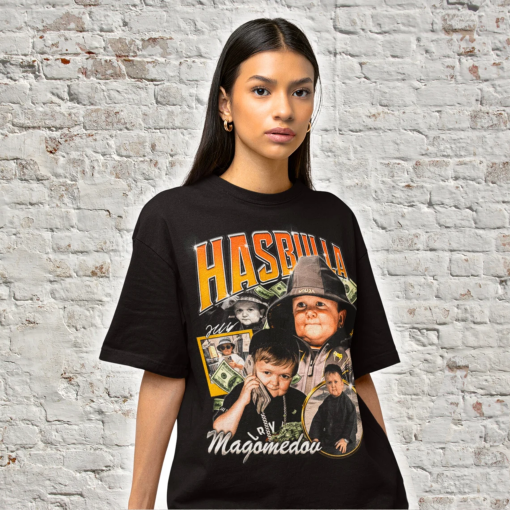 Retro Hasbulla Magomedov T Shirt, Funny Trend Tee, Valentines Gift for Her Him, Mothers Day Present Vintage Bootleg 90s Fans Hip Hop Shirt.