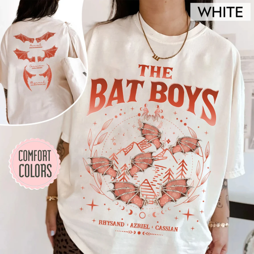 The Bat Boys Comfort Colors Shirt | ACOTAR Merch | Night Court Illyrians Tee | A Court of Thorns and Roses | Rhysand Cassian Azriel Apparel