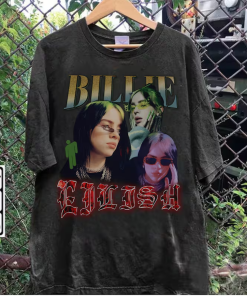 Billie Eilish Inspired Graphic Tee, Trendy Music…