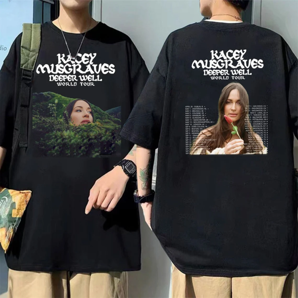 Kacey Musgraves Deeper Well World 2024 Tour Shirt, Kacey Musgraves 2024 Concert Tee, Kacey Musgraves Fan Gift, Deeper Well 2024 Tour Merch