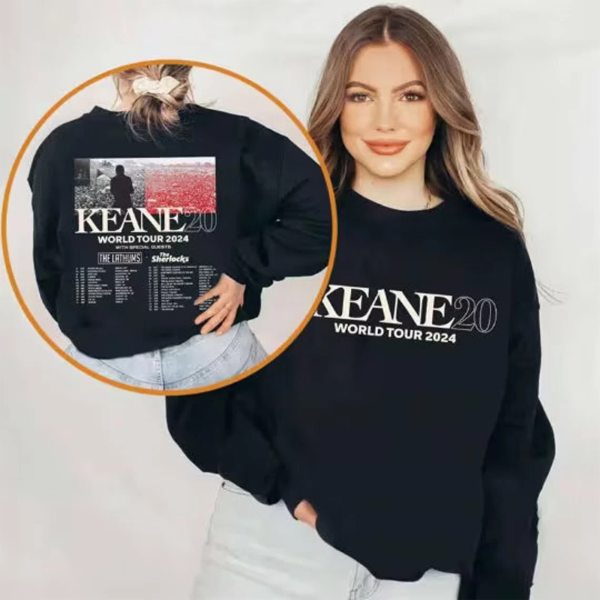 Keane20 World Tour 2024 Shirt, Hopes And Fears Concert Band Fan T-Shirt, Keane Fan Gift Shirt, Keane Merch, Gift for Fans