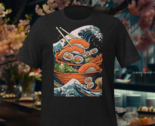 Sushi Shirt – Japan Art – Sushi T-shirt – Fish – Food – Unisex