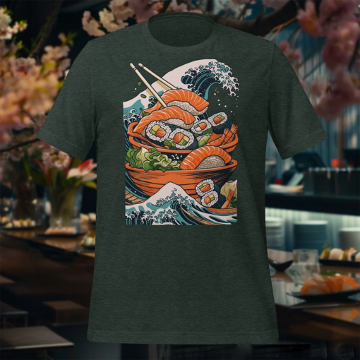 Sushi Shirt – Japan Art – Sushi T-shirt – Fish – Food – Unisex